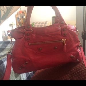 Magenta balenciaga Paris city bag (k002123)